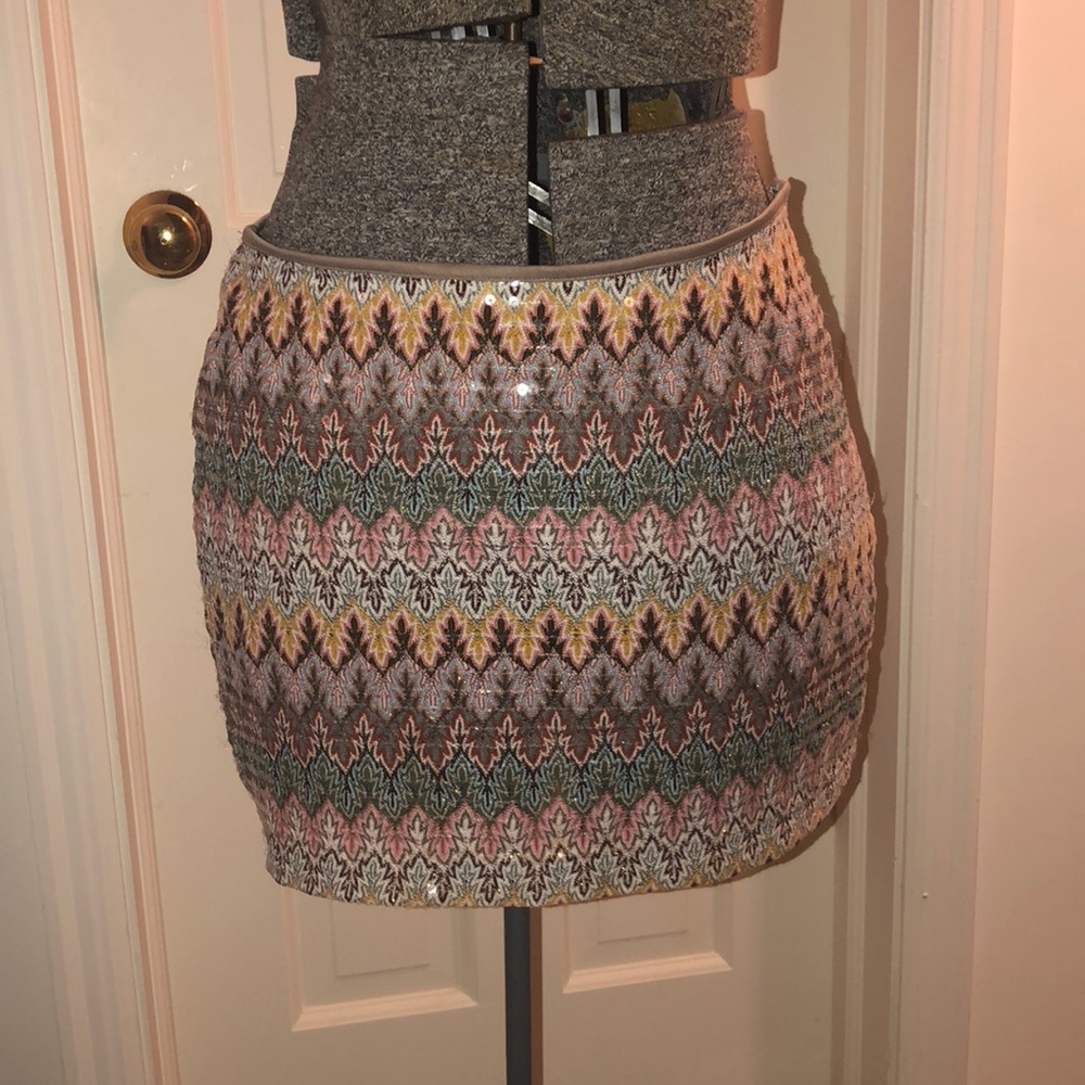 Aztec mini skirt